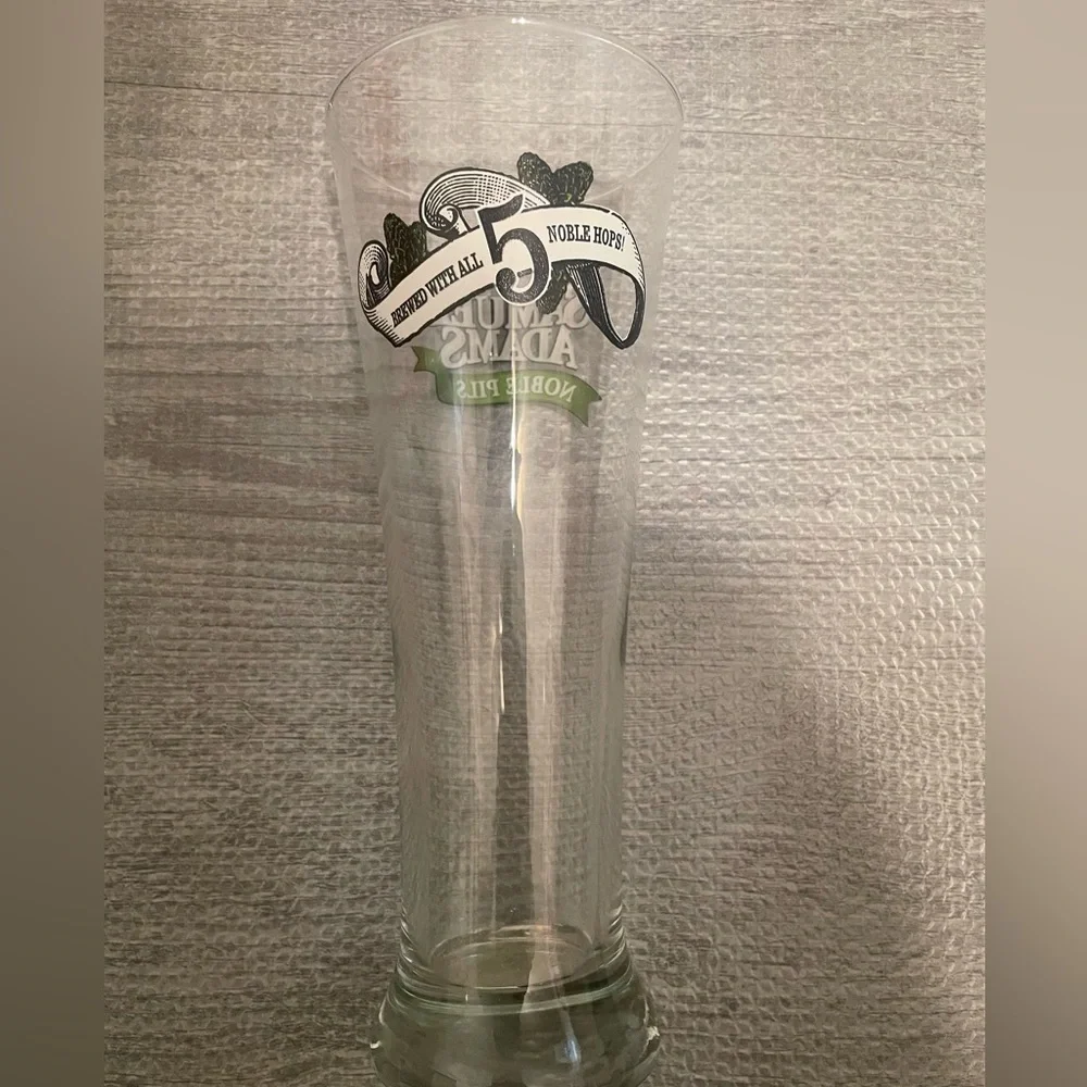 Samuel Adams Tall Drinking Glass.